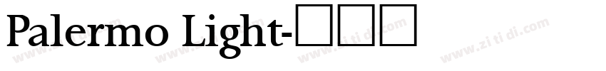 Palermo Light字体转换